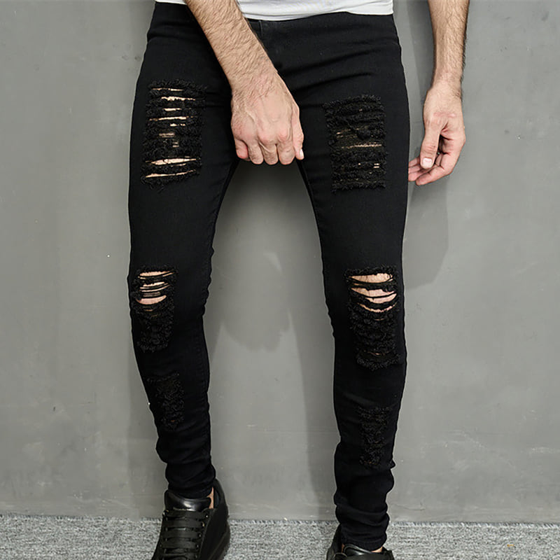 Ripped men's jeans: ugly and funny
